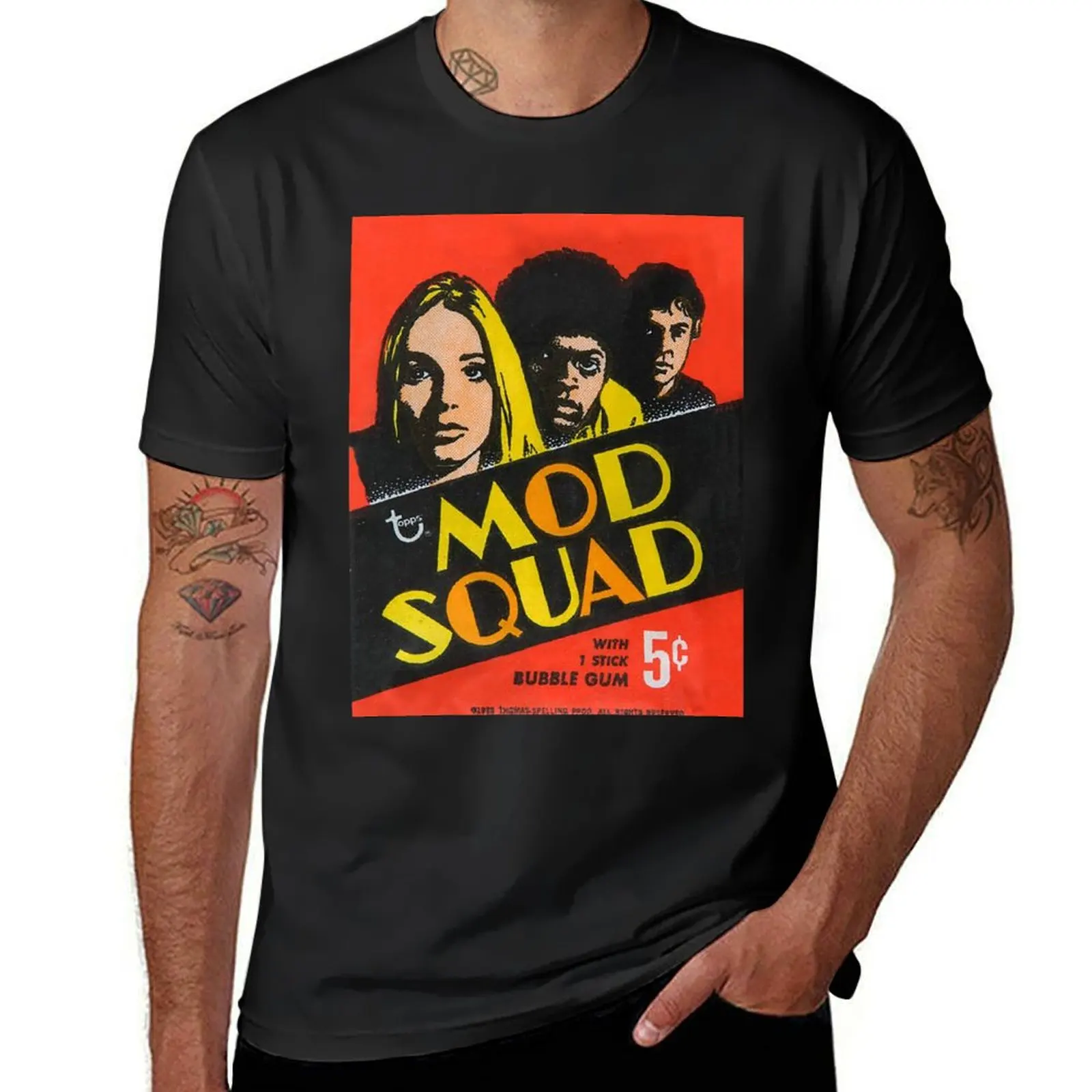 Mod Squad Television Show Bubble Gum Pack (1 Stick) 5? T-Shirt tees customs kawaii clothes clothes for men