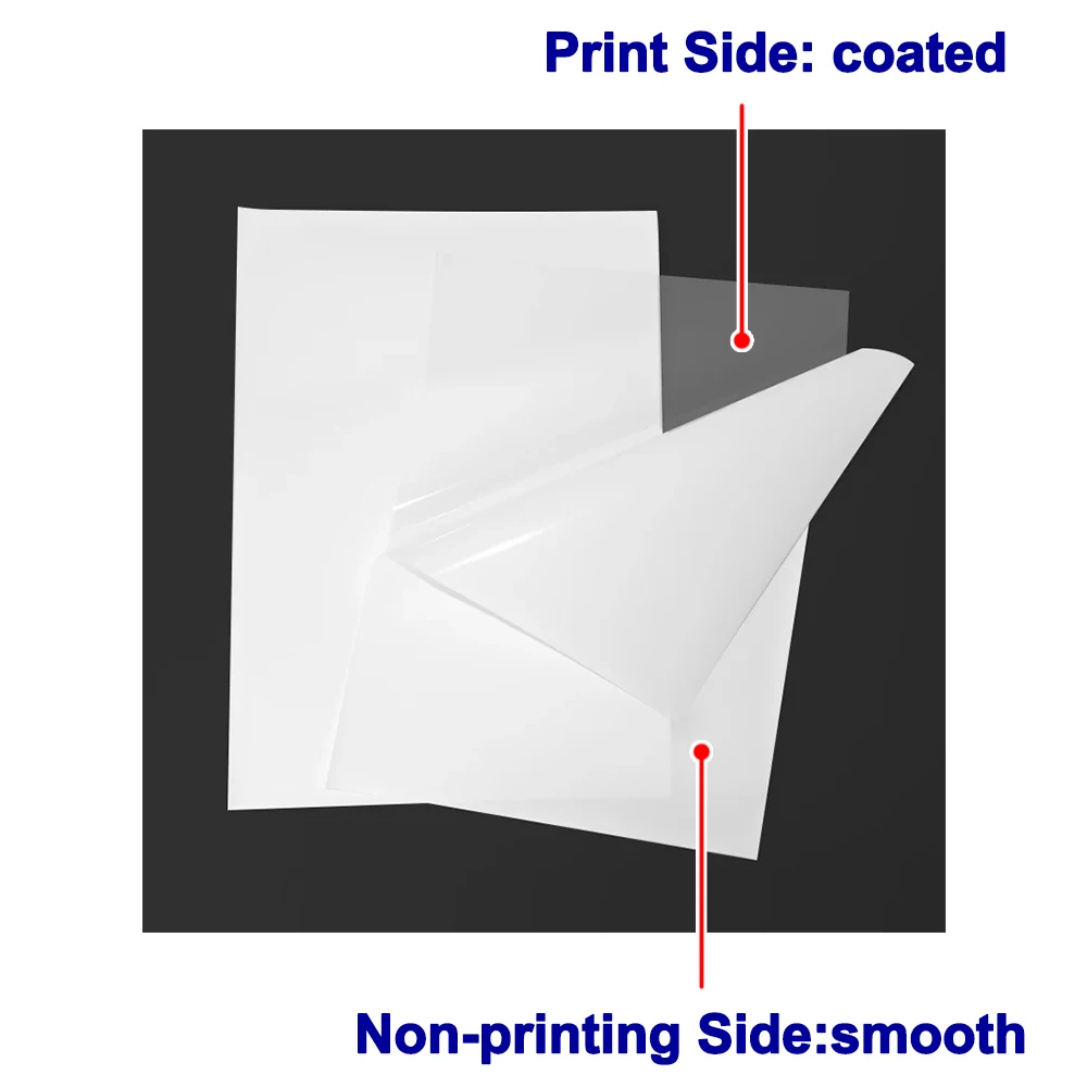 50 Sheets A4 DTF Film with Single-Side Water-Based Coating Direct to Film Printers for DIY Direct Print on T-Shirts Textile