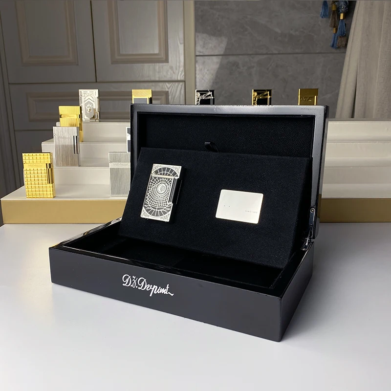 

New commemorative edition single and double flame luxury lighter Ping Sound natural paint cigarette smoking butane lighter 18098