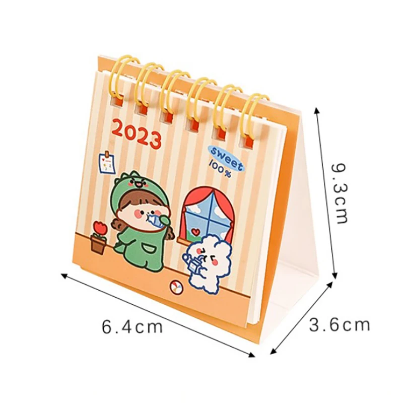 Simple Ins MIni Desk Calendar Animal Standing Calendar Daily Scheduler Table Planner Yearly Agenda Organize Настольный Календарь