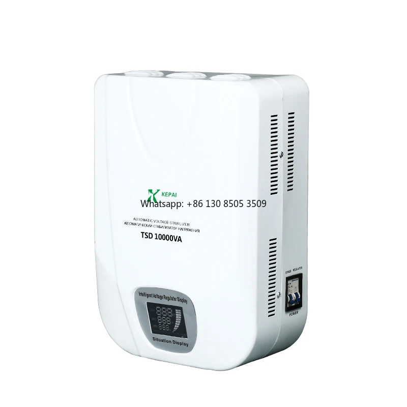 Factory Custom TSD-10000W Wall Mount Regulator Servo Motor Control 90-250V Voltage Stabilizer for Household Appliances