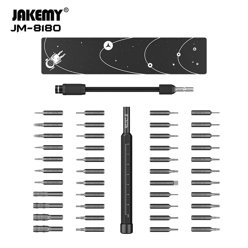 JAKEMY JM-8180 Precision Screwdriver Set Magnetic Phillips Hex CR-V Bits Screw Driver for iPhone PC Electronic Repair Hand Tools