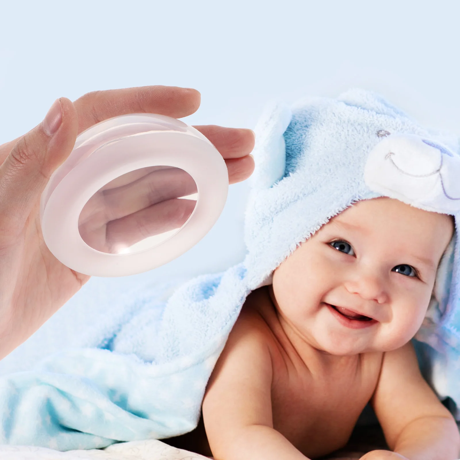 2 Pcs Baby Phlegm Device Sputum Helper Silicone Cup Hiccup Back Massager Tool Palm Patting Silica Gel Spitting Mother