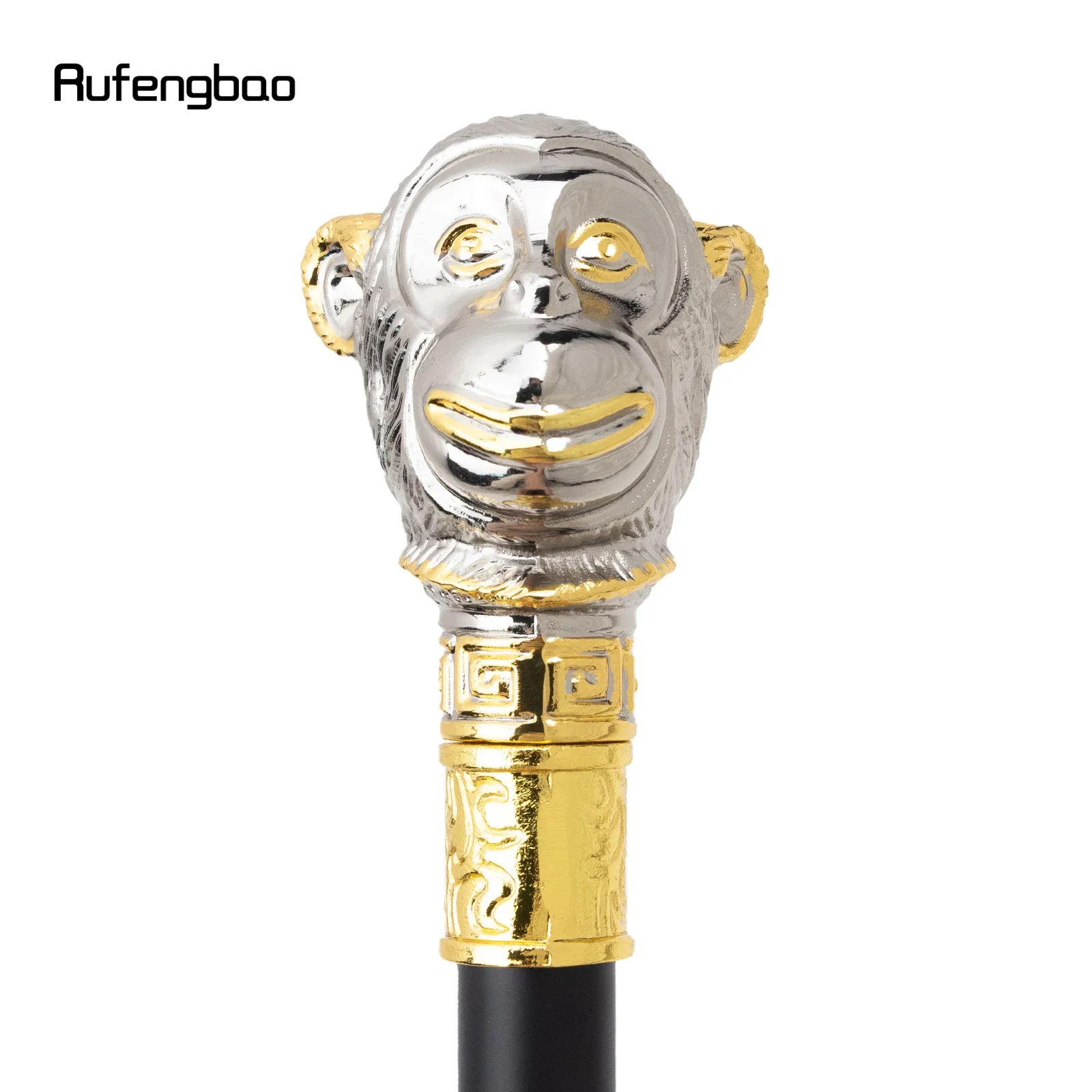 الذهبي الأبيض القرد الحيوان موضة عصا للمشي ديكور Cospaly خمر حفلة أداء عصري المرحلة قصب 92 سنتيمتر