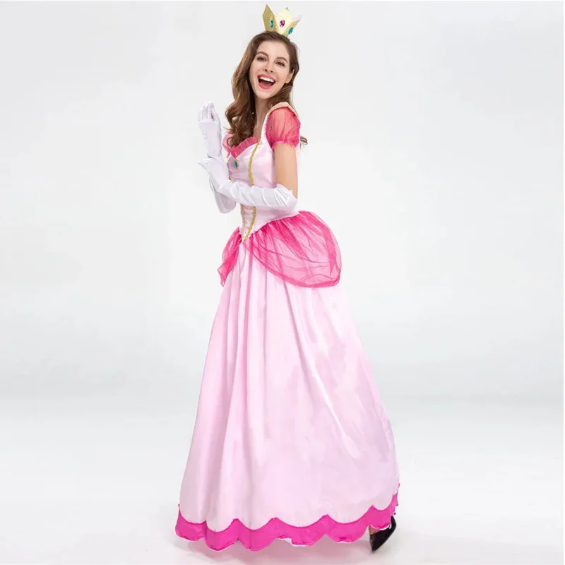 2025 nuevo disfraz de Cosplay de princesa melocotón rosa dulce hermano Super Luigi para adultos para Halloween carnaval fiesta Fantas ☆ wrl ☆
