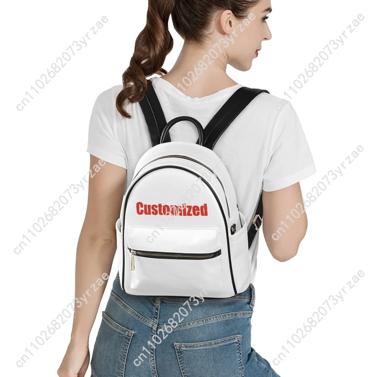 Slayer Backpack Womens Mens Knapsack Personalized Photo Text Double Shoulder Bag Business Travel Bookbag Custom Made Daypacks