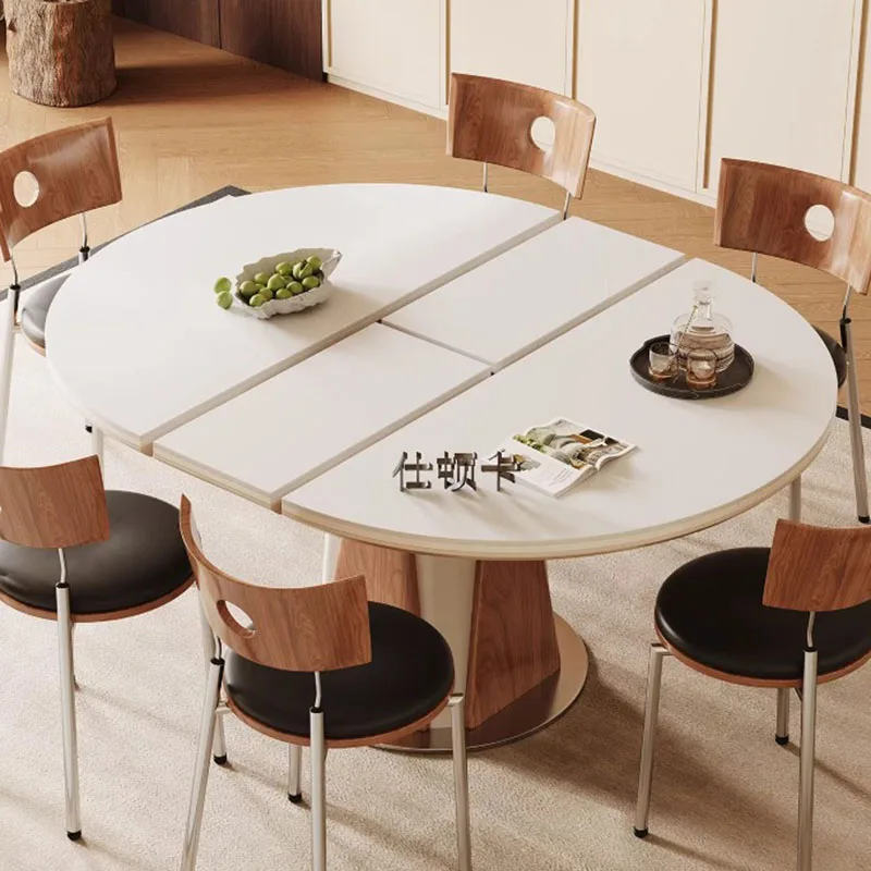 Universal Funky Dining Table Aesthetic Modern Coffee Vintage Bistro Center Dining Table Study Mesas De Jantar Room Decorations
