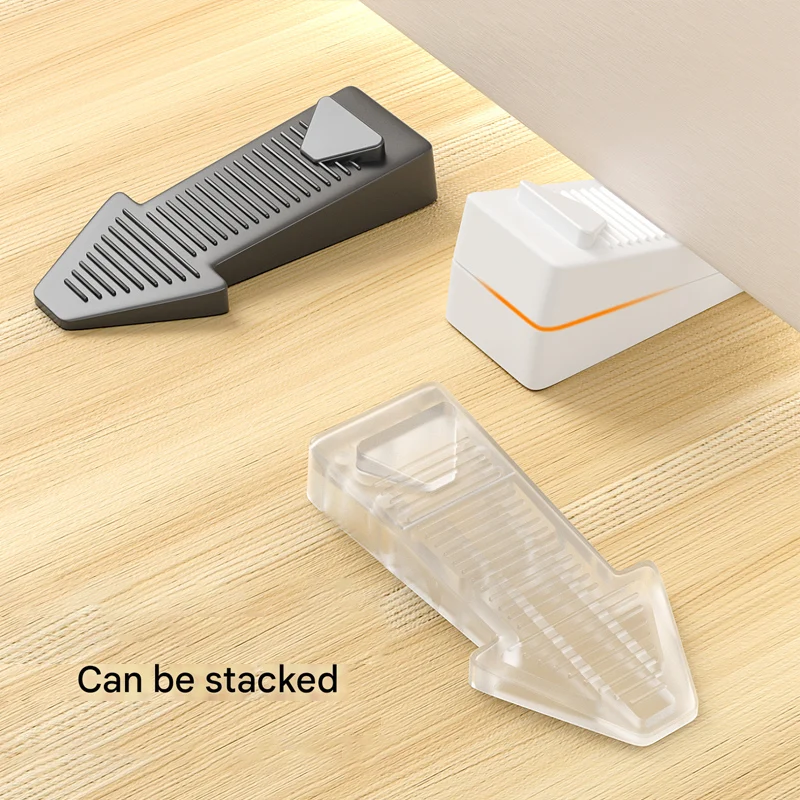 Arrow Door Stopper Thickened Fixed Punch-Free Windproof and Wear-Resistant Transparent Living Room Door Backstop