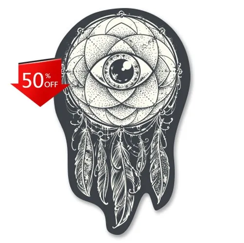 

Dreamcatcher Eye Artistic Phone Funny Boat Bumper Camper Van Walls Waterproof Vinyl Decal Accessory Cute Retro