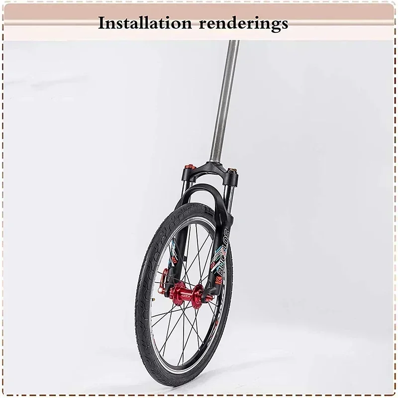 BUCKLOS 20inch Oil Spring Suspension Fork 50mm Travel Folding Bike Front Fork 9*100mm Quick Release BMX Fork Bicycle Parts