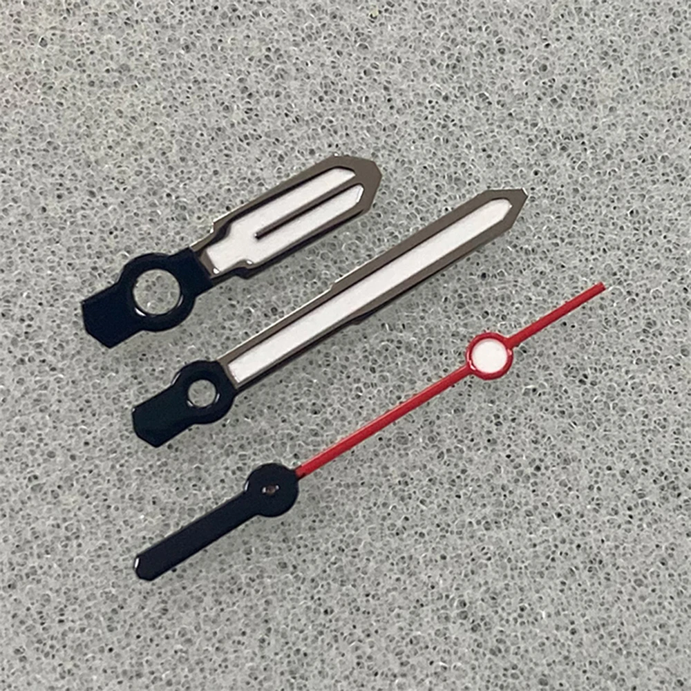 

New NH35 Hands Black White Red Tricolor Watch Hands Green Luminous Pointers Needles for NH35/NH36/4R/7S Movement Accessories