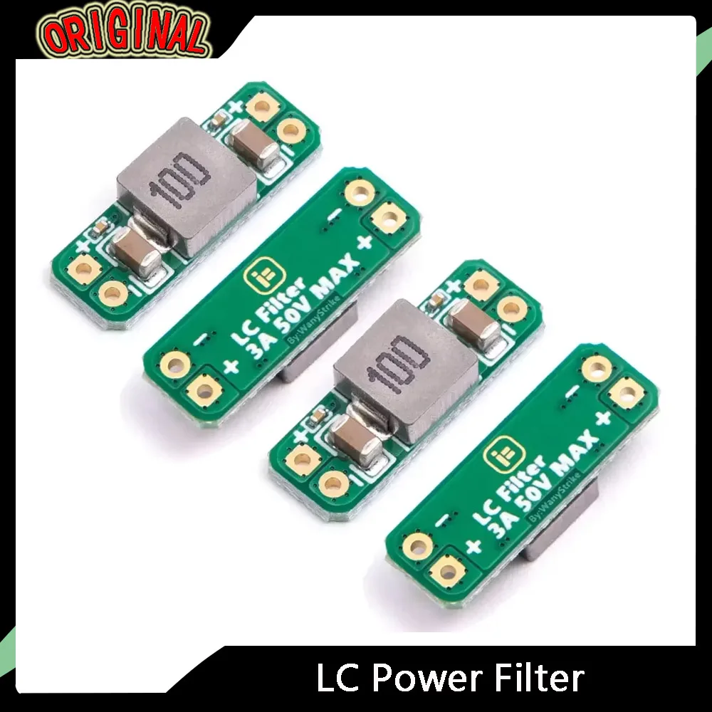 4pcs LC Filter Module 3A 5-30V - Built-in Reverse Polarity Protection, Reduce Radiated Interference for FPV Drone & RC Models