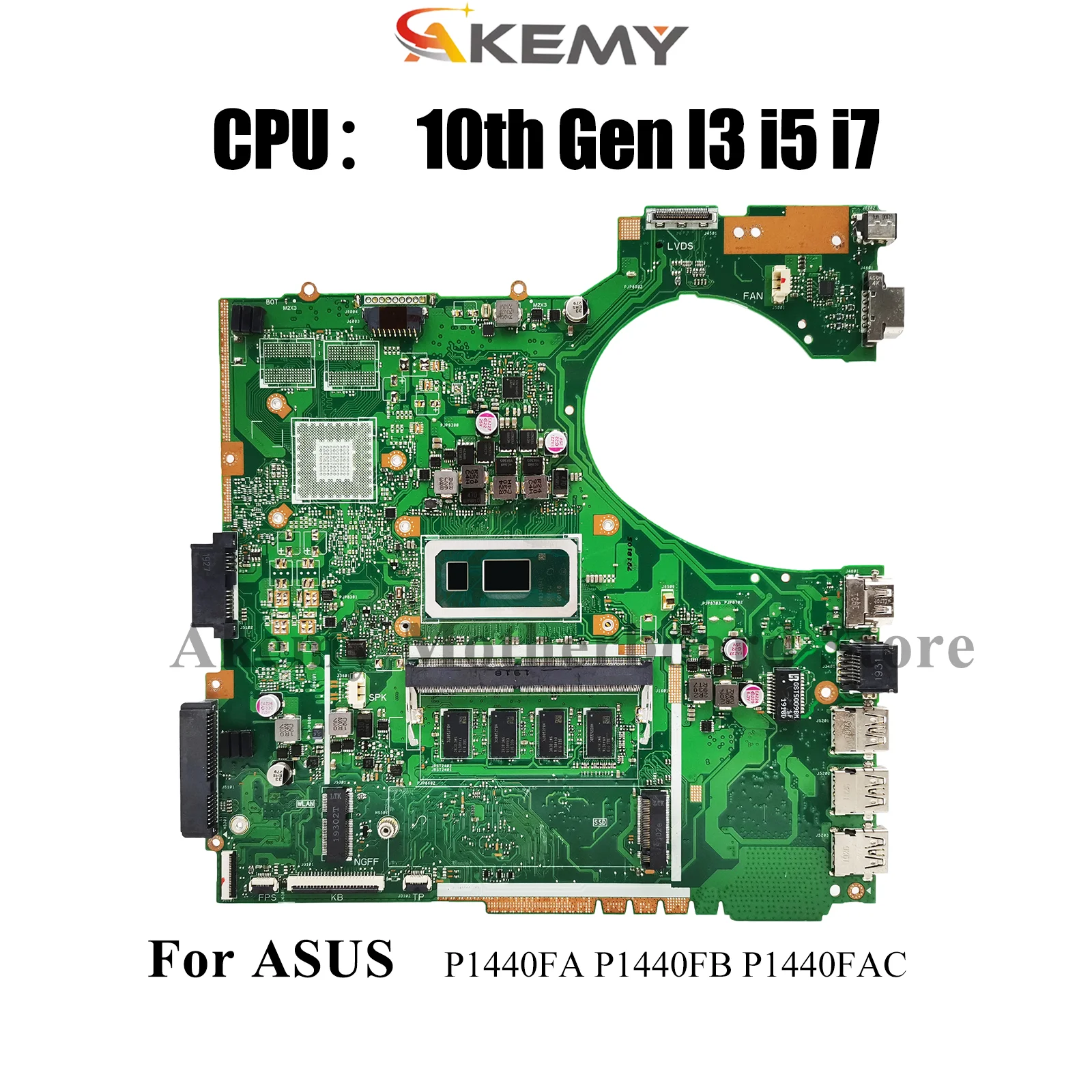 

P1440FA Laptop Motherboard For ASUS ProArt P1440FAC P1440F P1440FB P1440FA Mainboard With 10th Gen I3 i5 i7 100% tests OK stk