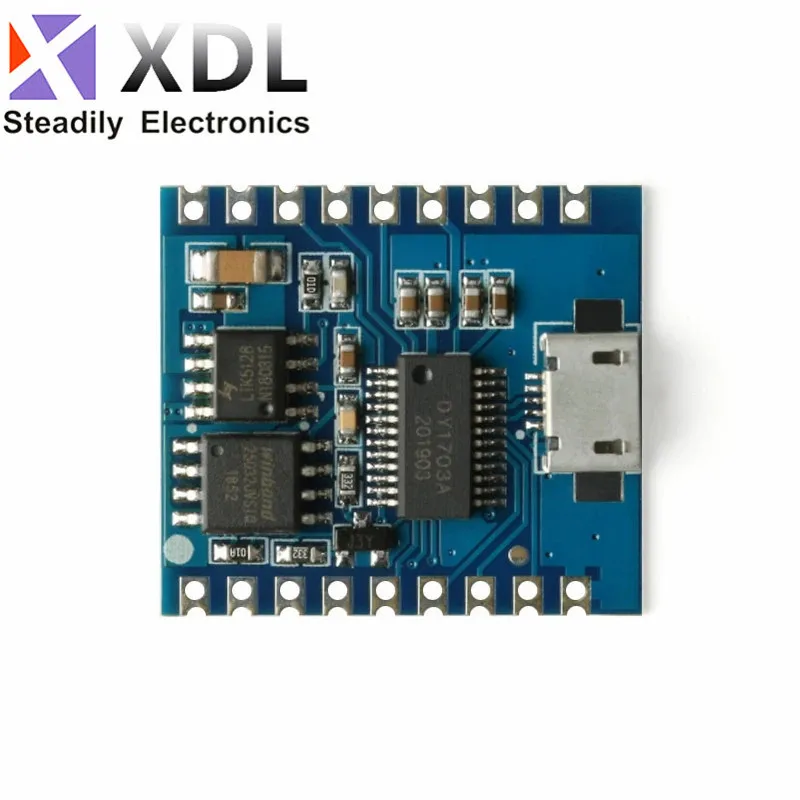 10Pcs DY-SV17F Audio Module Mini MP3 Player IO Trigger USB Download Flash Voice Module