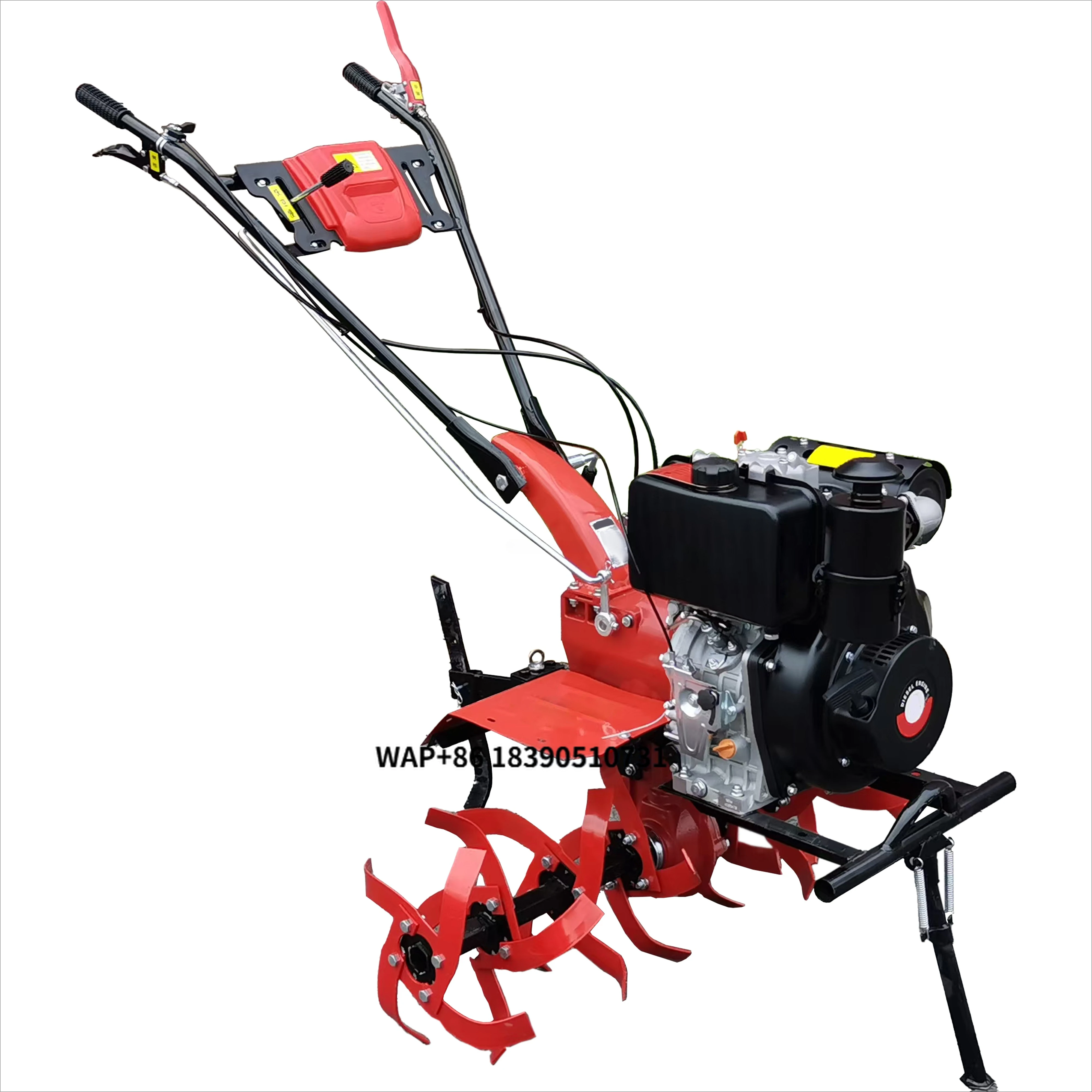 SBL 10HP Rotary Tiller Agricultural Machinery Equipment 190F Coaxial Direct Connection Motor Gear High Productivity