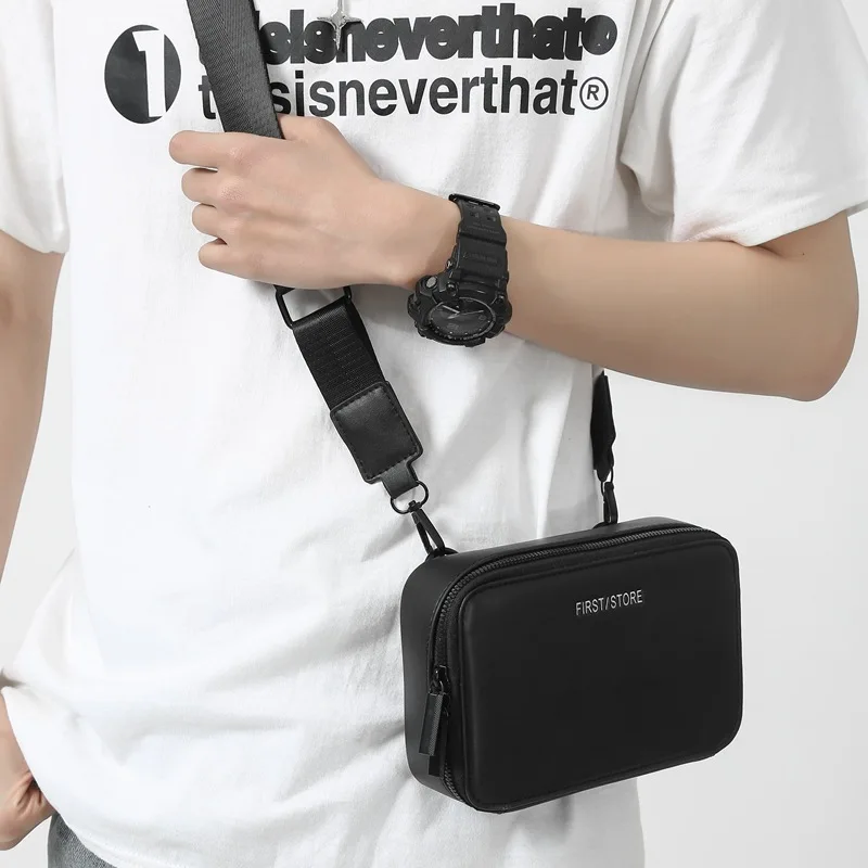 2022 Nieuwe Kleine Doos Tas Mans Pu Lederen Designer Schouder Messenger Bag Mini Vierkante Tas Mode Portemonnee Handtas sac