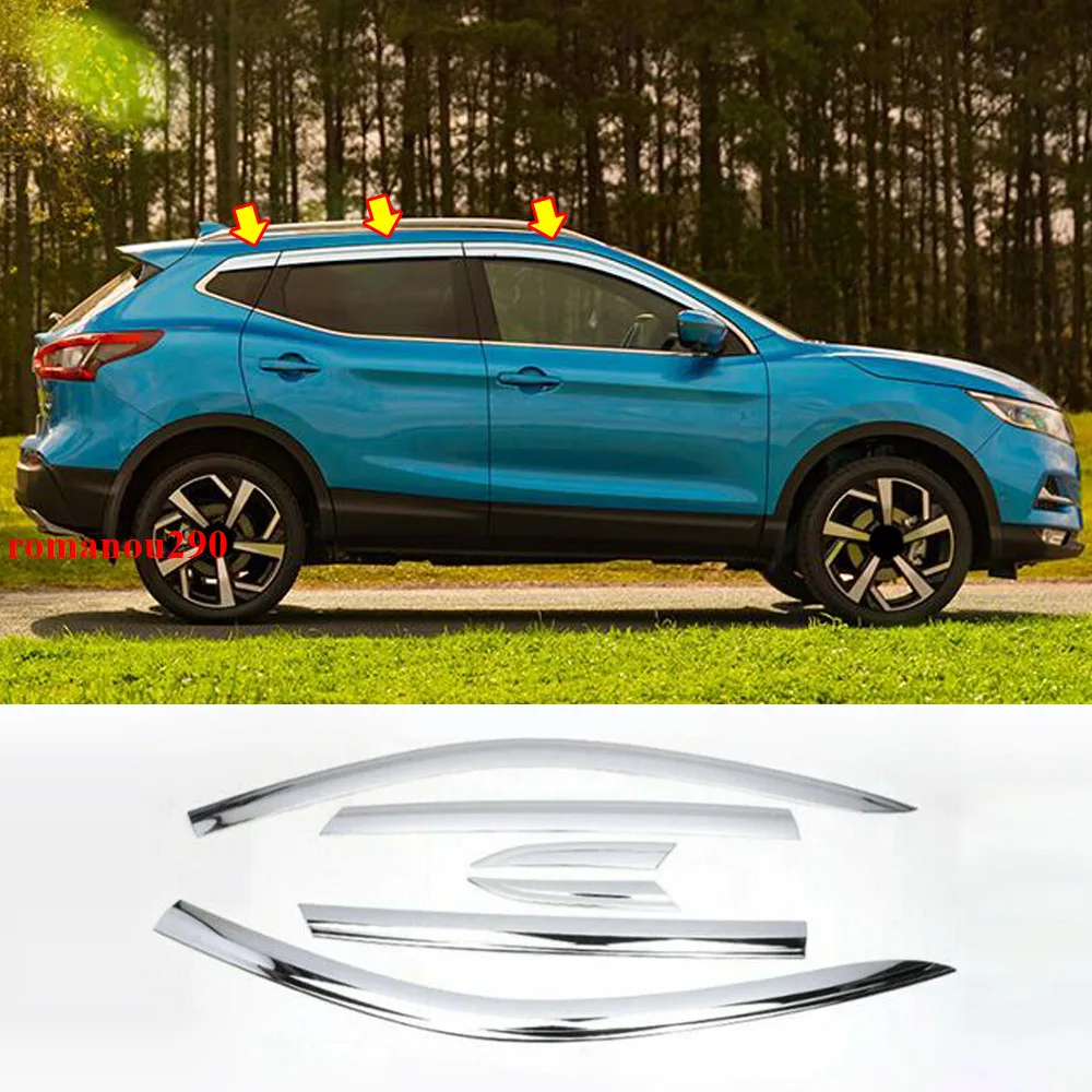 For Nissan Rogue Sport 2016-2020 Chrome Window Visor Vent Shades Sun Rain Guard