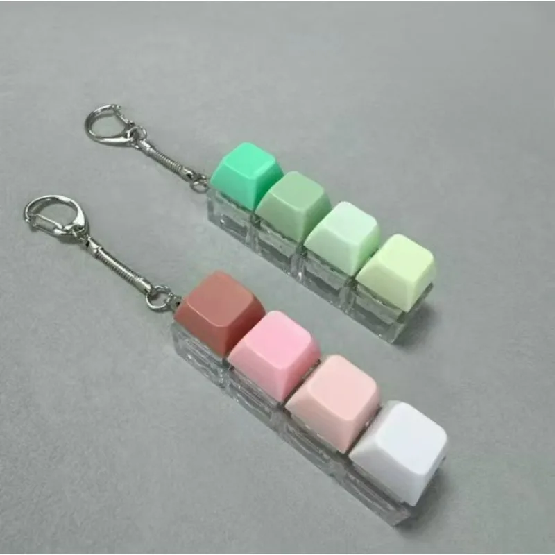 For Decompression 9 Keyboard Key Toy For Adults Antistress Toys Boys Girls Anti Stress Finger Keyboard Games Keychain
