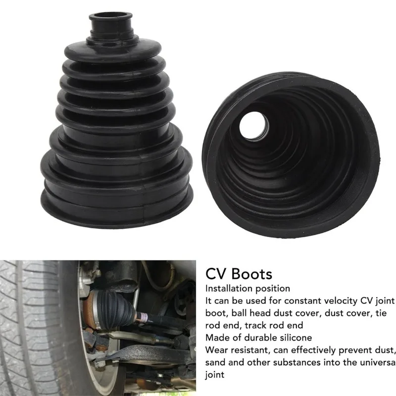 Universelles CV-Manschetten-Set, Staubschutz für Gleichlaufgelenke, für Fahrwerkswellen, Auto-Reparatur, Alterungs- und Verschleißschutz – Detail 5