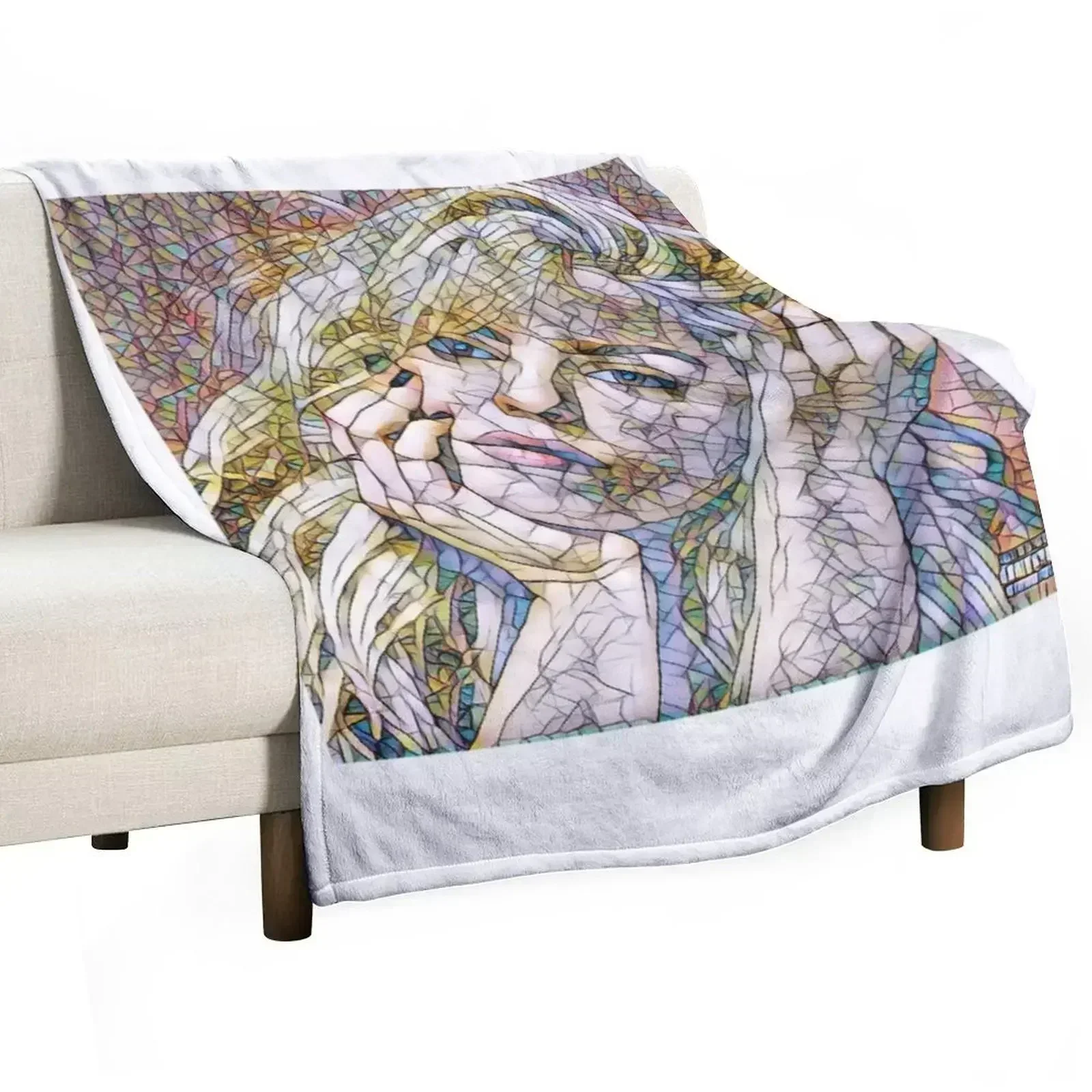 Renne Rapp Throw Blanket Sofa Tourist Luxury Brand Shaggy Blankets