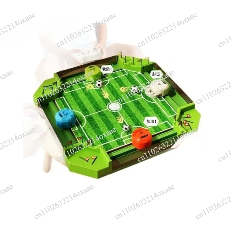 Four-person remote control table football table, parent-child battle educational toys, family party interactive table football