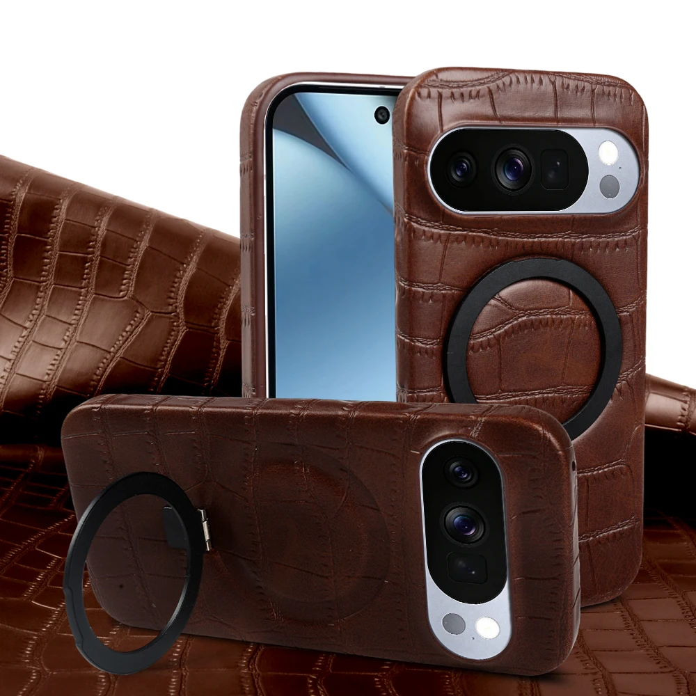 

Magnetic Stand Holder Leather Phone Case For Google Pixel 10 Pro XL 10A 9A 8 8A 7 7A 6 6A 5 5A Pixel 9 Pro XL Back Cover Coque