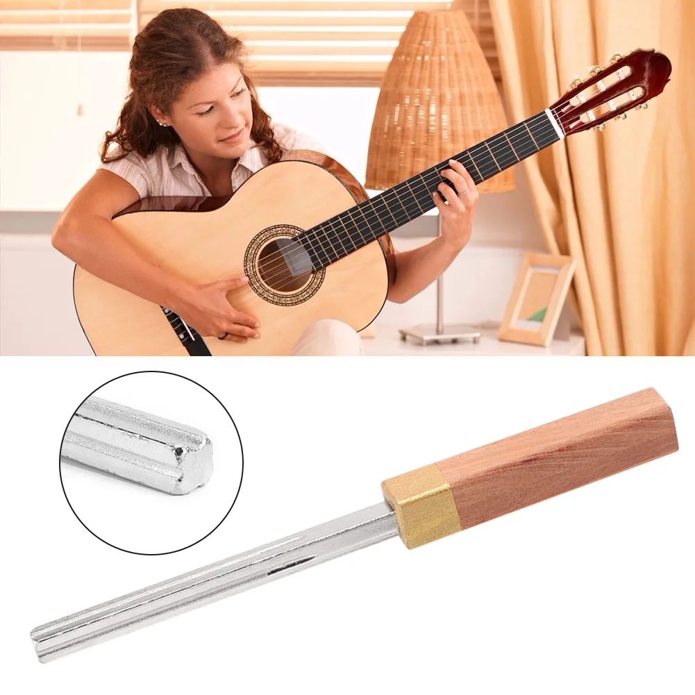 Strumento di riparazione per file di tasti per chitarra Scanalatura per tasti per chitarra Lucidatura diamantata Strumenti per liutaio Guitarra File di manutenzione per coronamento di tasti per chitarra