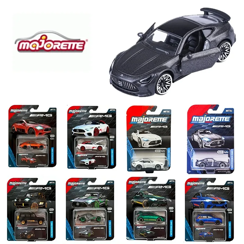 Coche de Juguete de Metal a Escala 1:64 de la Marca Original Majorette, Modelo Mercedes AMG de 7.5 cm con Piezas Móviles, Vehículo en Miniatura Coleccionable
