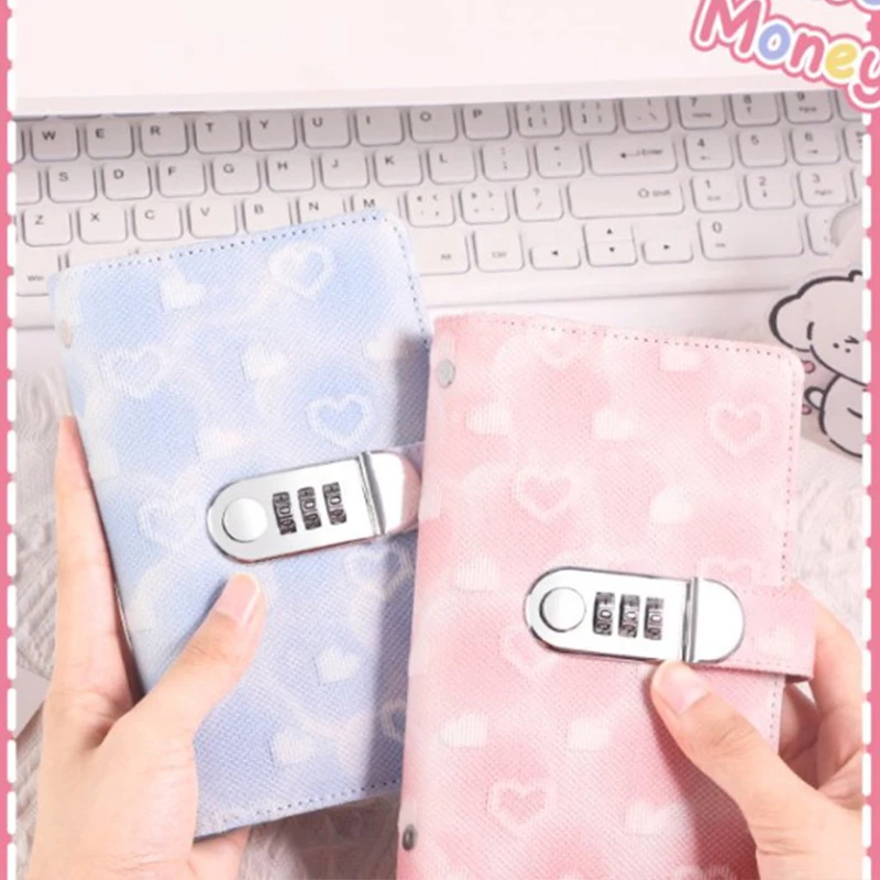 قفل كلمة مرور شبكي من Love، كتاب التوفير النقدي، محفظة التوفير، كتاب تخزين ذو سعة كبيرة، يمكن أن يحمل 100 ورقة نقدية #1