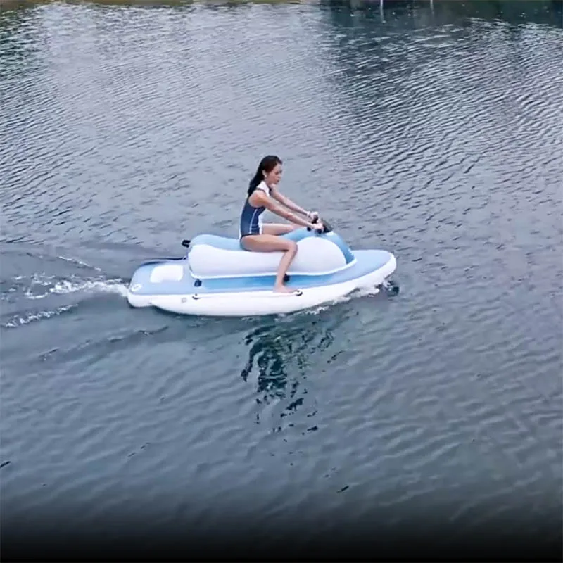 New Design Motorized Inflatable Motorboat Jet Float for Water Play Equipment