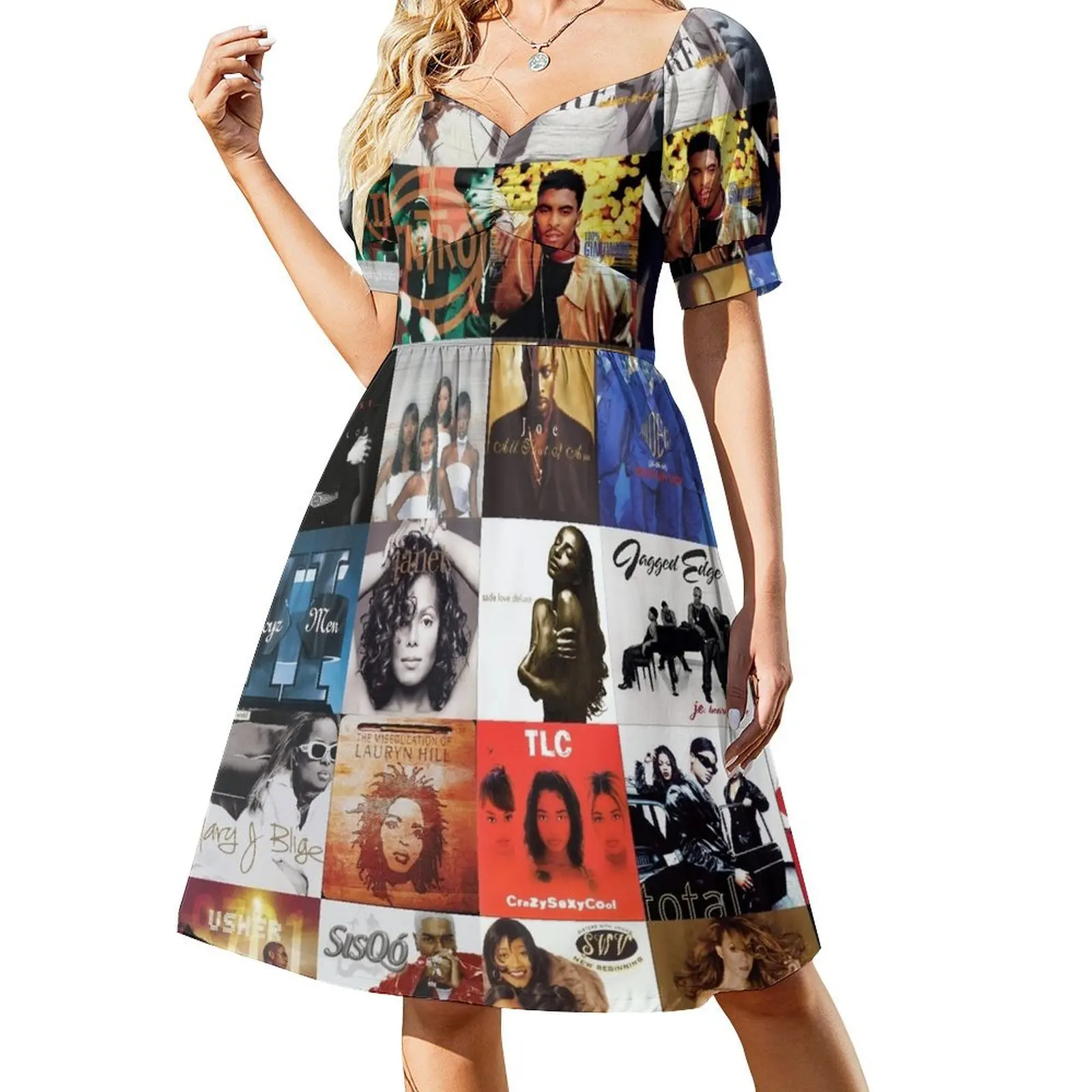 

HISTORY 90s RNB - HOME DECOR Short Sleeved Dress elegant women's sets women evening dress cute dress