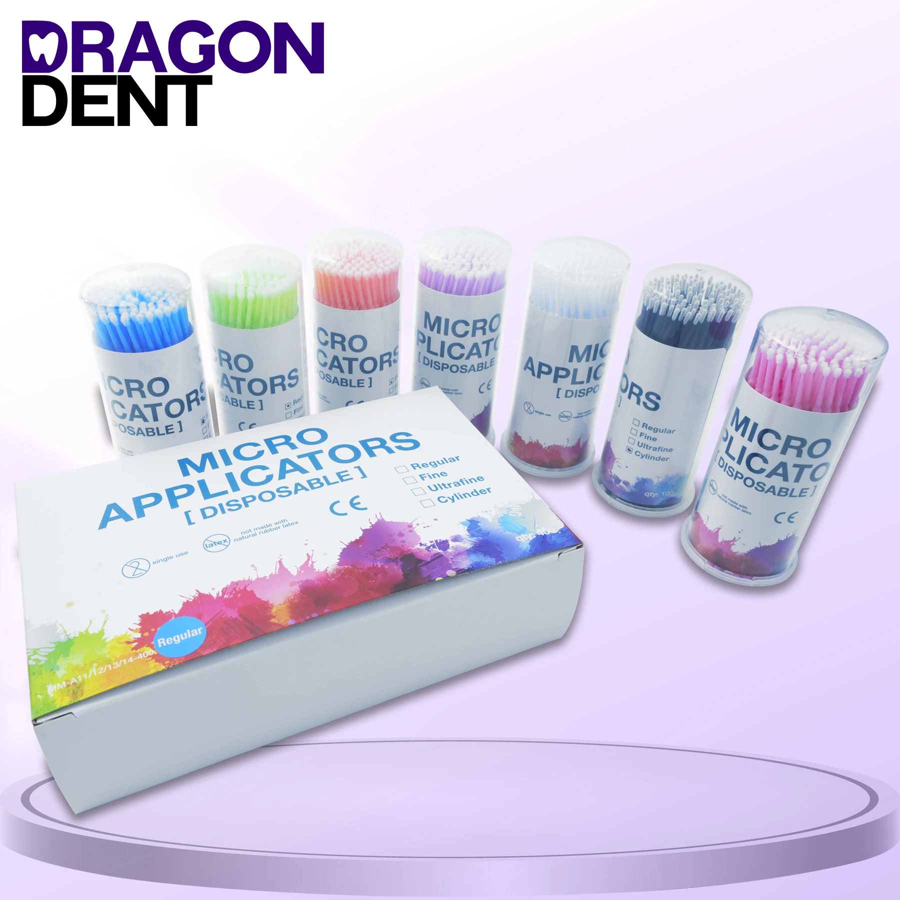 DRAGON DENT 100 шт./бутылка стоматологические одноразовые микрокисти аппликаторы микрокисть аппликаторы микрокисть стоматологические инструменты