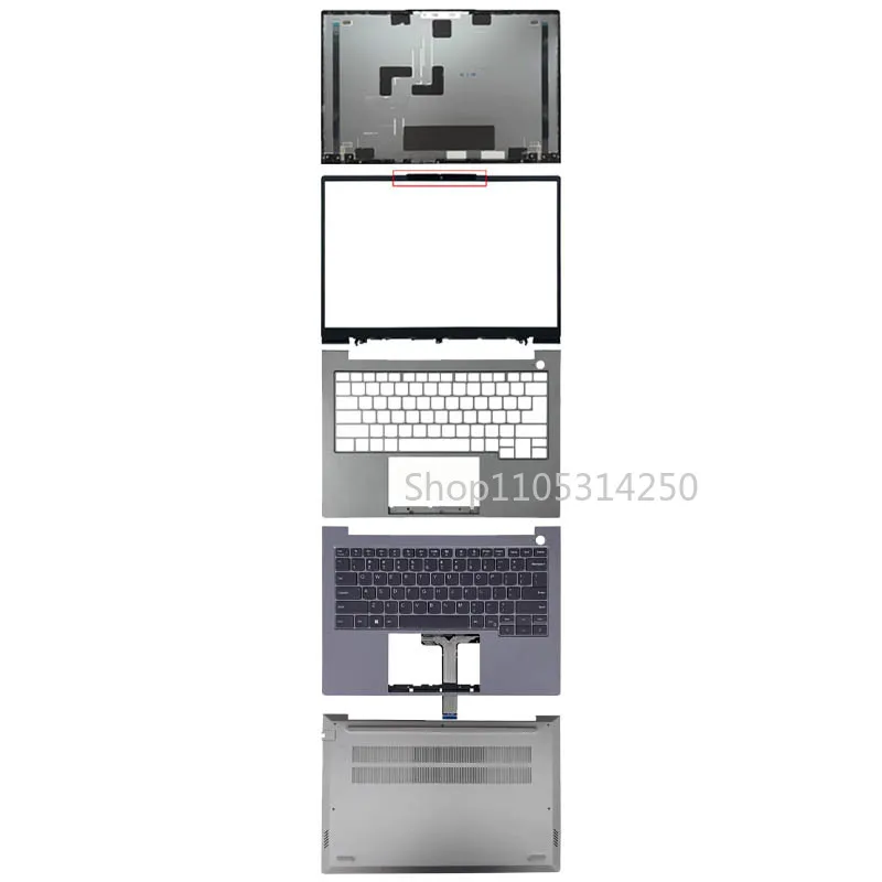 For Lenovo ThinkBook 14 G6 G7 IRL IML ABP New LCD Back Bezel Front Frame Top case Palmrest Upper Bottom Cover Case Silver