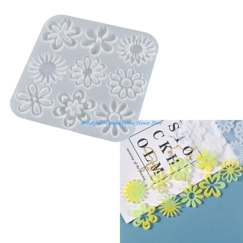 E56A Earrings Epoxy Resin Mold Silicone Earrings Mold Jewelry Resin Silicone Molds