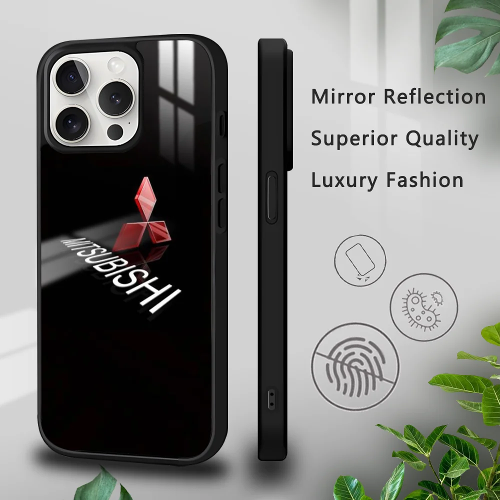 M-Mitsubishi M-Motors Phone Case For iPhone 16 15 14 13 12 11 Pro Xs Max Mini Plus Celulares Hard Funda