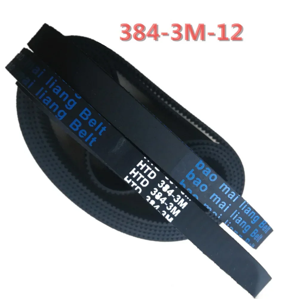 

1pc Electric Scooter Drive Belt HTD 384-3M-12 Synchronous Belt 3m-384-12 Transmission Belts Scooters Bike Parts Accessories