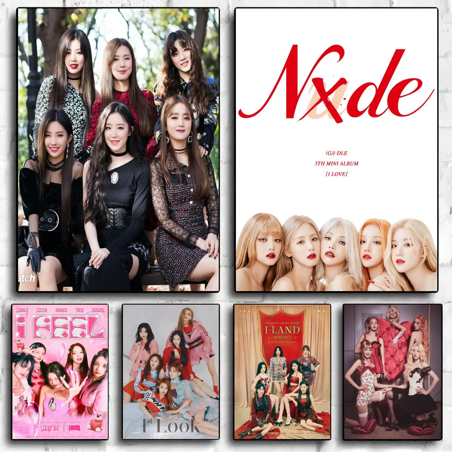 g-idle Decoration Art Poster Wall Art Personalized Gift Modern Family bedroom Decor Canvas Posters