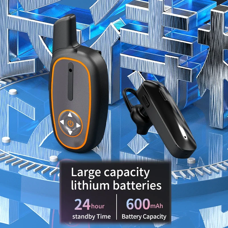 

1 шт., беспроводная гарнитура, двустороннее радио, мощность 0,5 Вт, домофон, уличная мини-рация, трансивер с Bluetooth