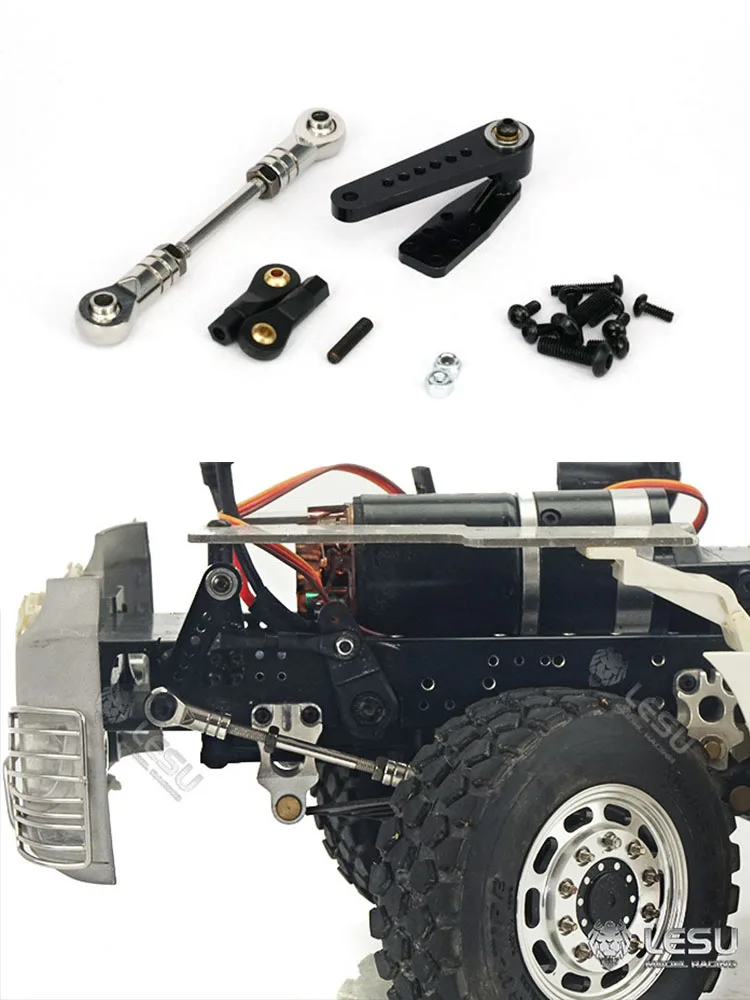 LESU Modell-Lenkservo-Montagesatz für 1/14 Truck Mud Truck Lesu 6x4 6x6 Beam Tamiya Traktor-Modifikation – Detail 6