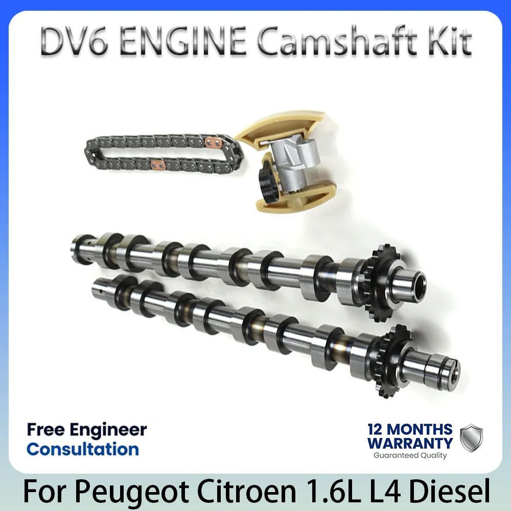 DV6 Engine New Camshaft Kit OE 0801AH For Peugeot Citroen 1.6L 1.6 L T L4 16V Diesel 2000-2018 Partner Berlingo 206 307 C2 C3 C4