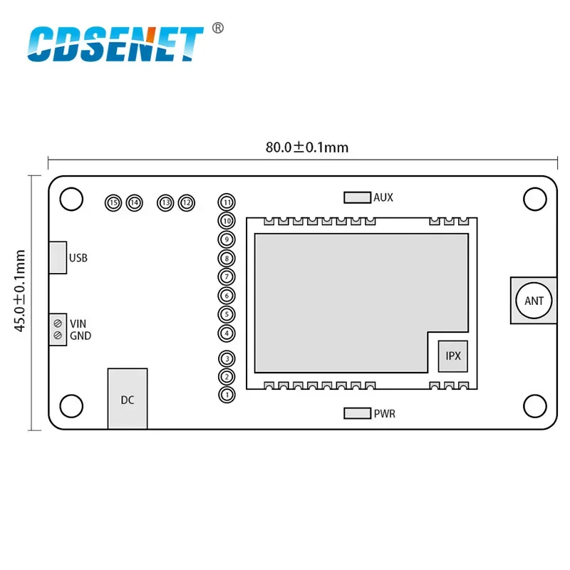 433MHz LoRa Module Rf  Modules Test Development Board Kits E22-400TBH-01 Wireless Transmitter Receiver