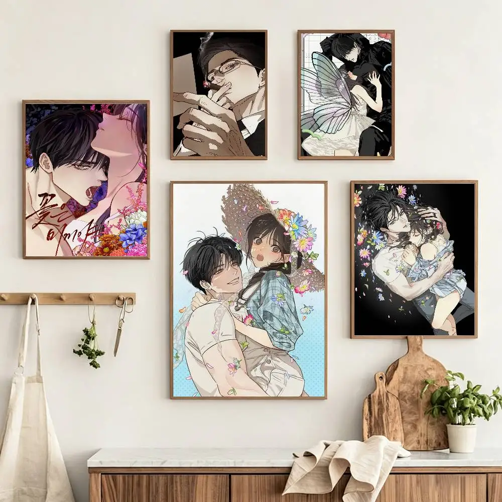 Flowers Are Bait Flower of Allure Poster HD Self Adhesive Waterproof Wall Art Ideal for Home Office Dorm Gift Customizable