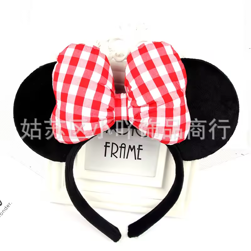 Mouse Headband Cartoon Ears Sequin Bows Hairband Party Cosplay Hair Accessories Children Adults Toys Gift - Image 7