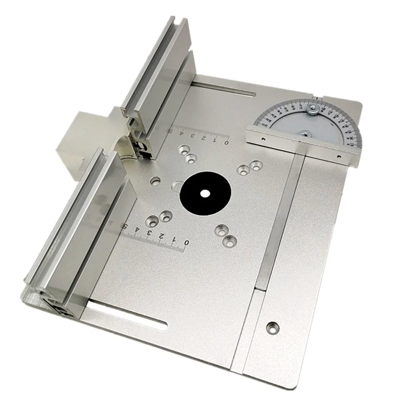 Router Tisch Einsatz Board Elektrische Holz Fräsen Flip Board Elektrische Holz Fräsen Tisch für Holzbearbeitung Werkbank Silber