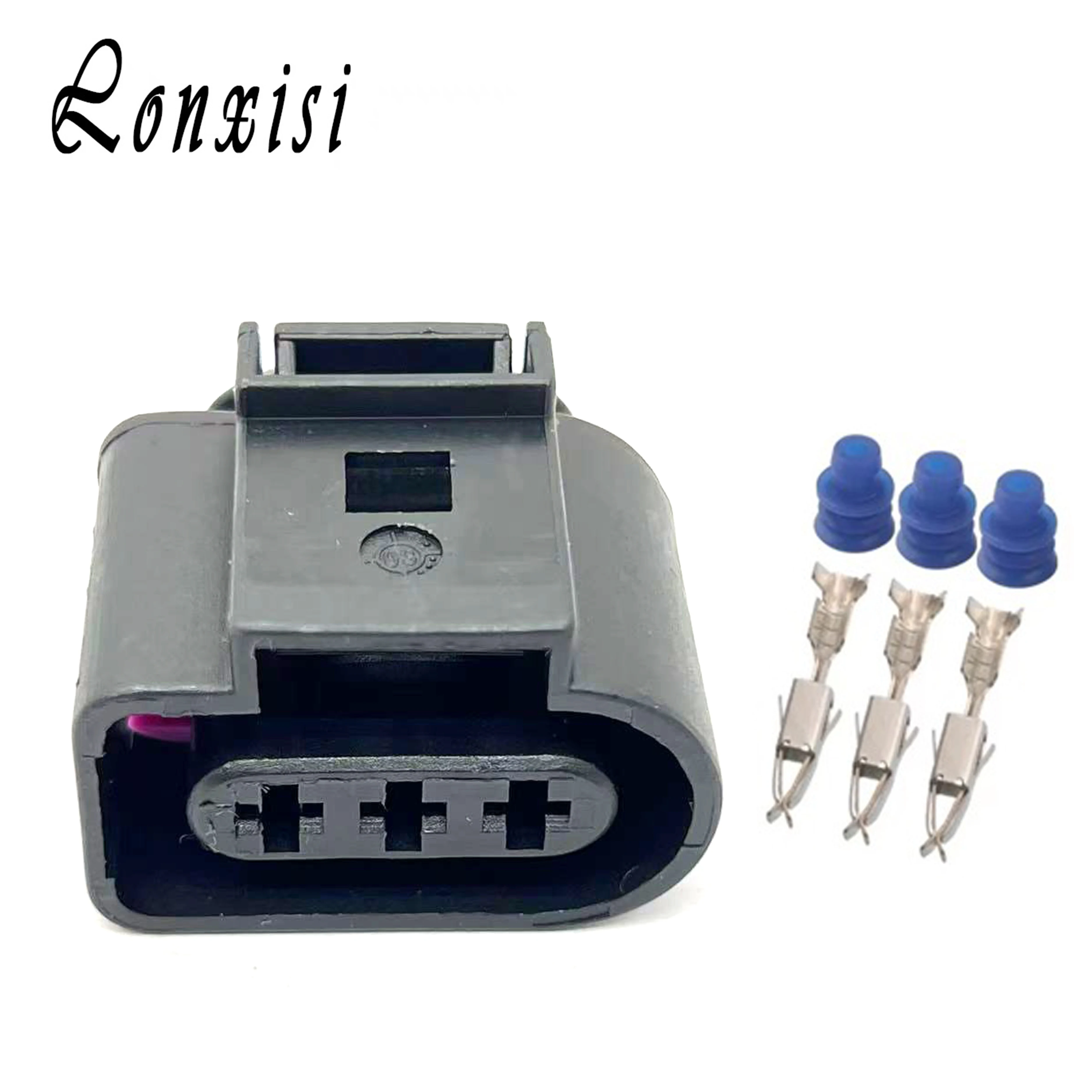 

1/5/10/20/50 Sets 3 Pin 1J0973723 Black Female Plug For VW Auto Waterproof Connector Car 3.5 MM Sensor Socket DJ7035A-3.5-21