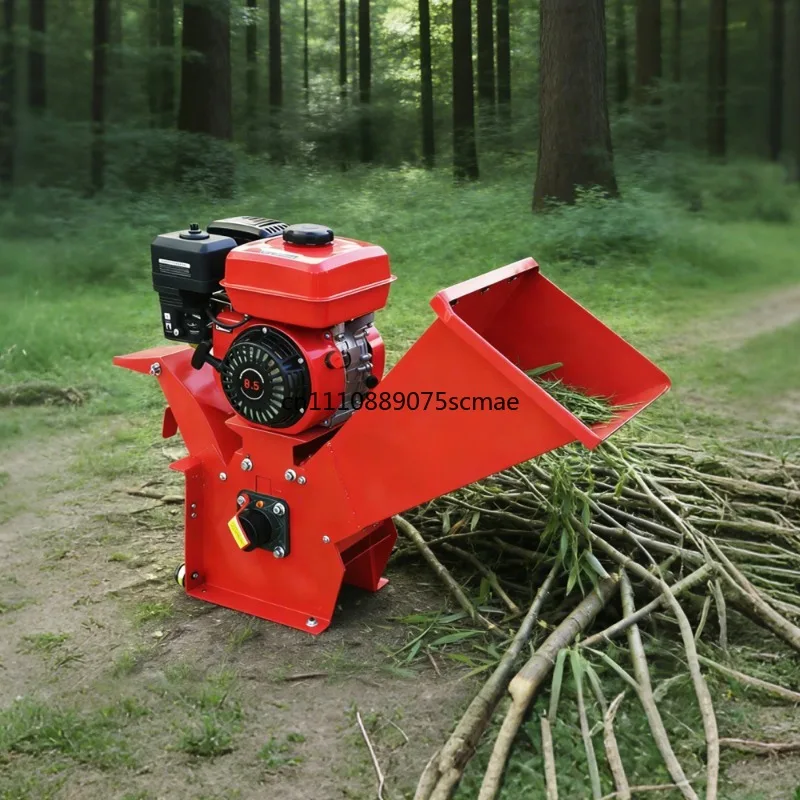 Portable guillotine machine, branch crusher, garden broken branch breeding, straw broken grass, dry and wet orchard