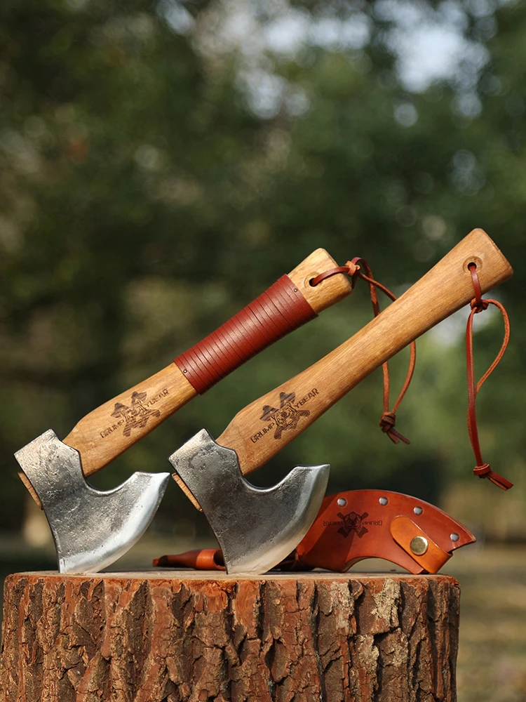 gb-furious-bear-forged-axe-chop-wood-mountain-opening-axe-outdoor-camping-travel-tools-carpenters-hatchet-heavy-duty-501g-1000g