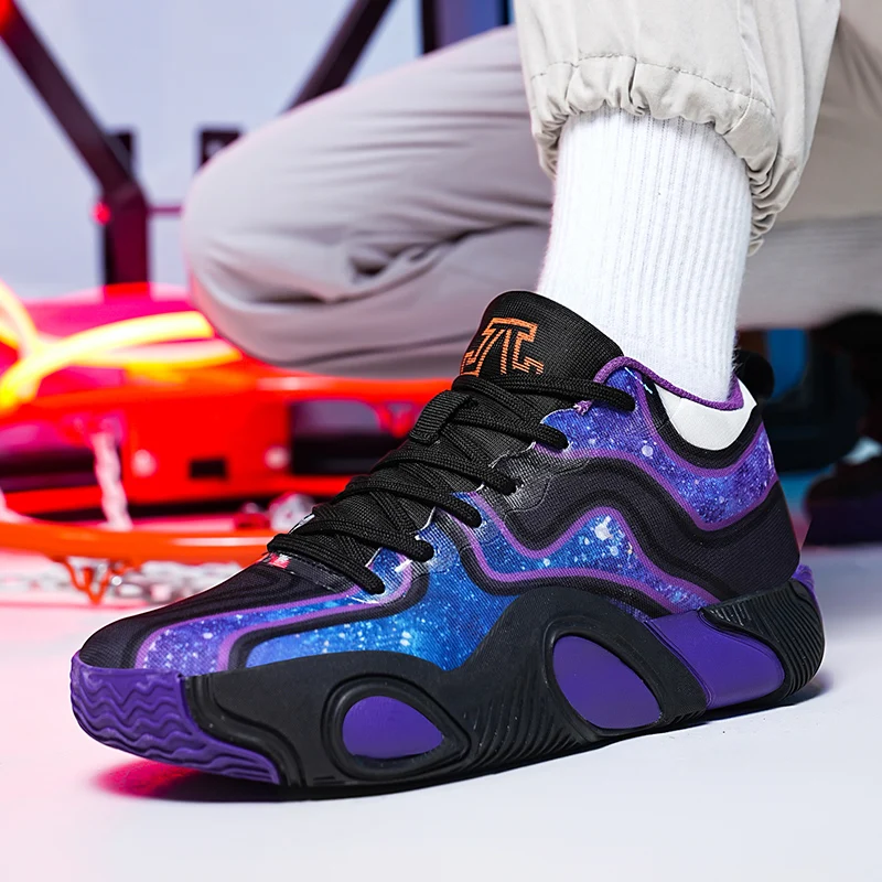 

Professional basketball wear sports shoes Lightweight new men's athletes non-slip breathable shoes outdoor training