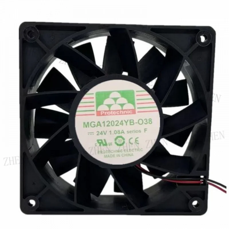 

Y FOR MAGIC MGA12024YB-O38 24V 1.08A 12CM 12038 2-wire cooling fan