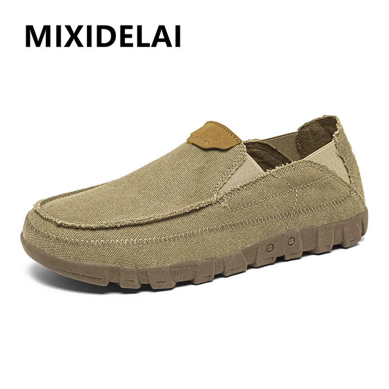 

New Fashion Men Sneakers Outdoors Men Walking Shoes Breathable Slip-on Mens Casual Shoes Spring Canvas Shoes Men chaussure homme